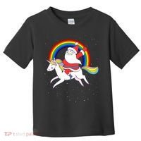 Santa Claus Unicorn Christmas Magic Toddler T-Shirt thumb 0