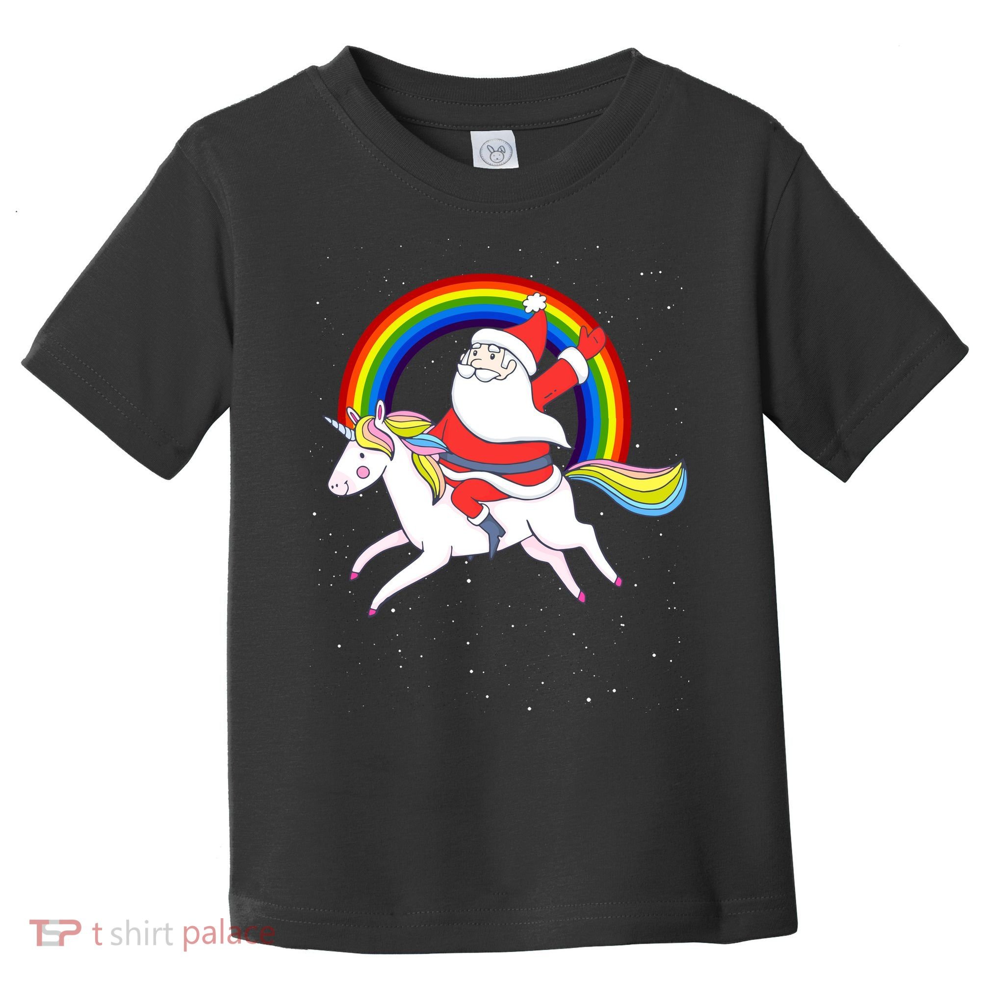 Santa Claus Unicorn Christmas Magic Toddler T-Shirt