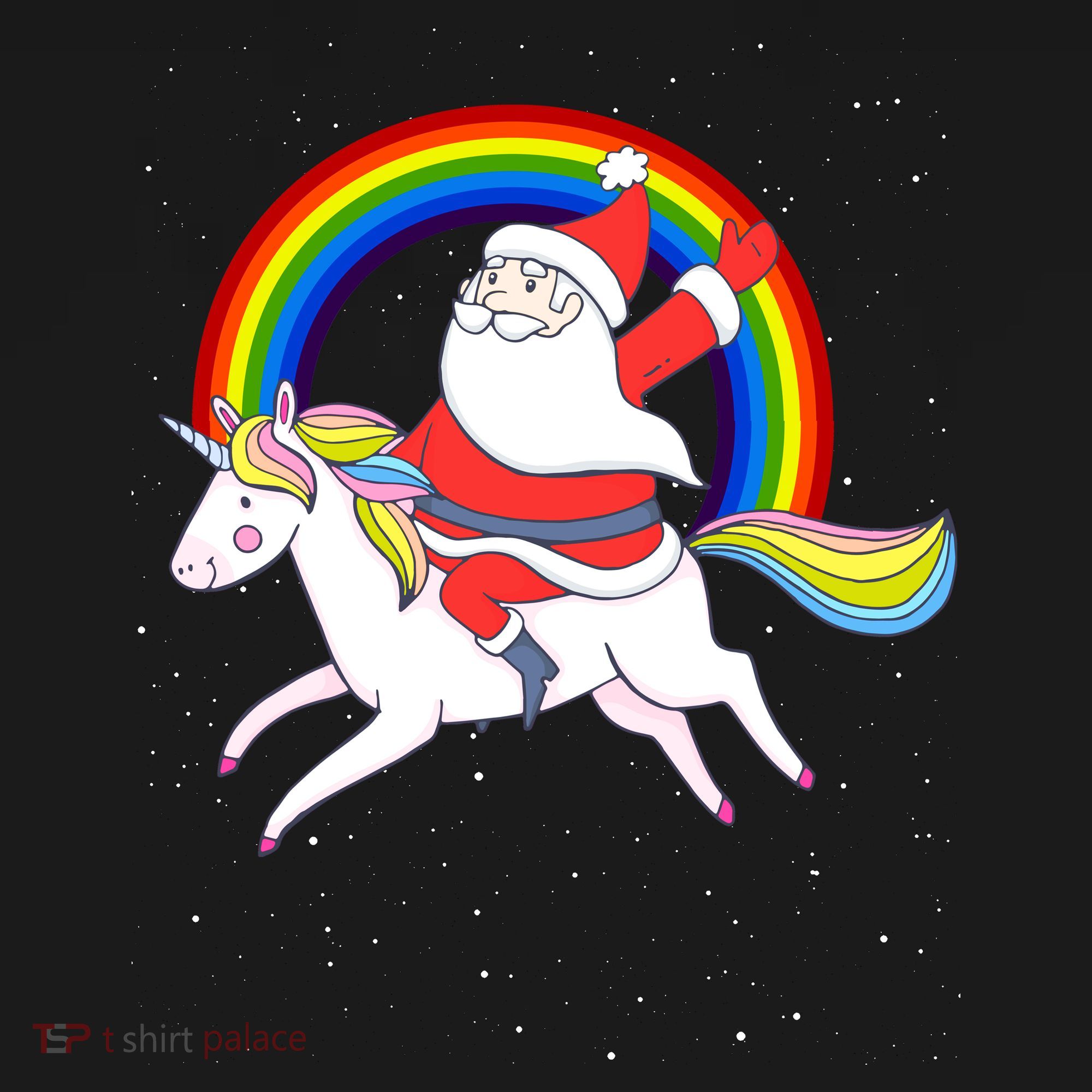Santa Claus Unicorn Christmas Magic Visor