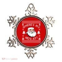 Santa Claus Where's My Ho's At? Funny Ugly Christmas Ornament thumb 0