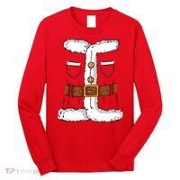 Santa Clause Costume Funny Chrismas Suit Long Sleeve Shirt thumb 0