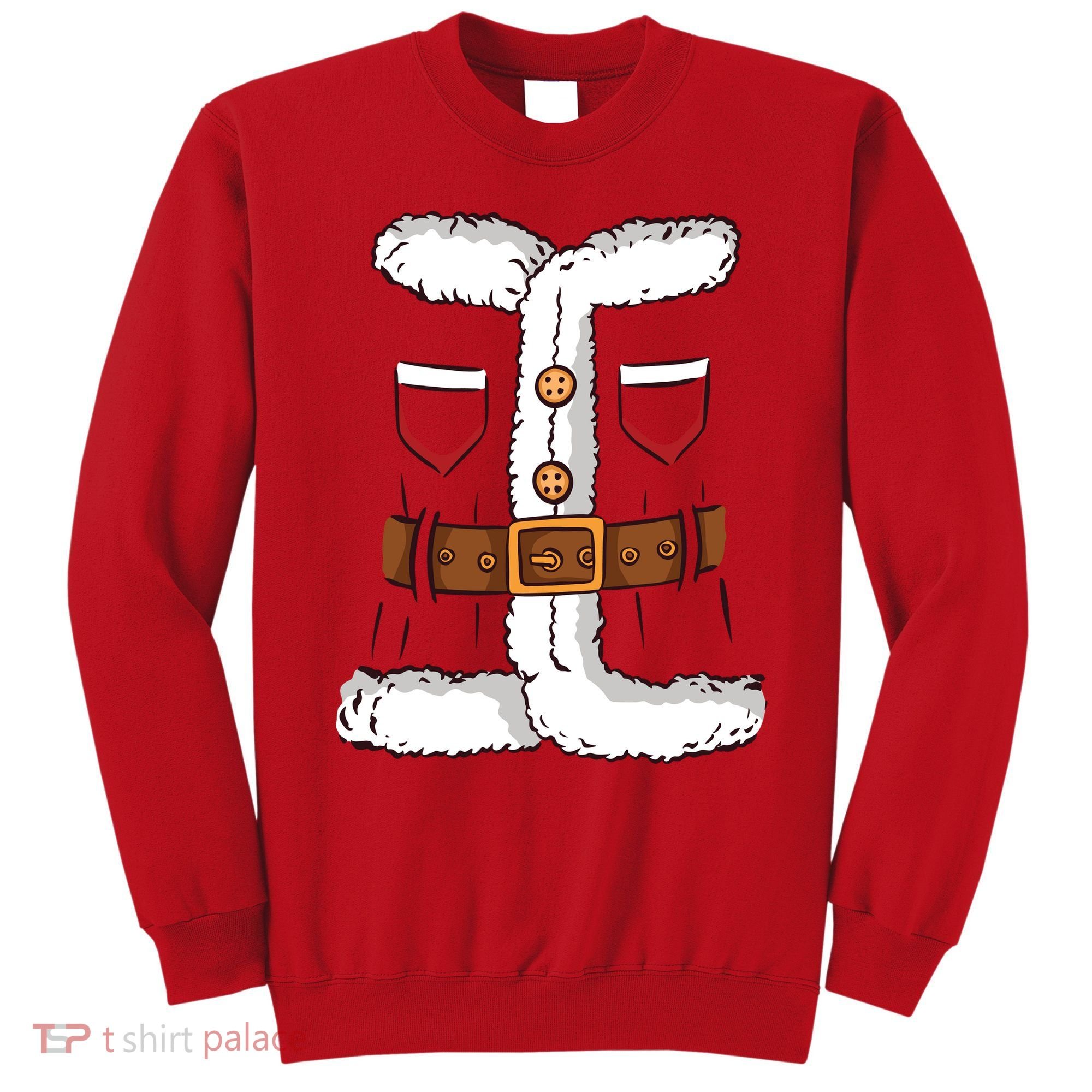 Santa Clause Costume Funny Chrismas Suit Sweatshirt