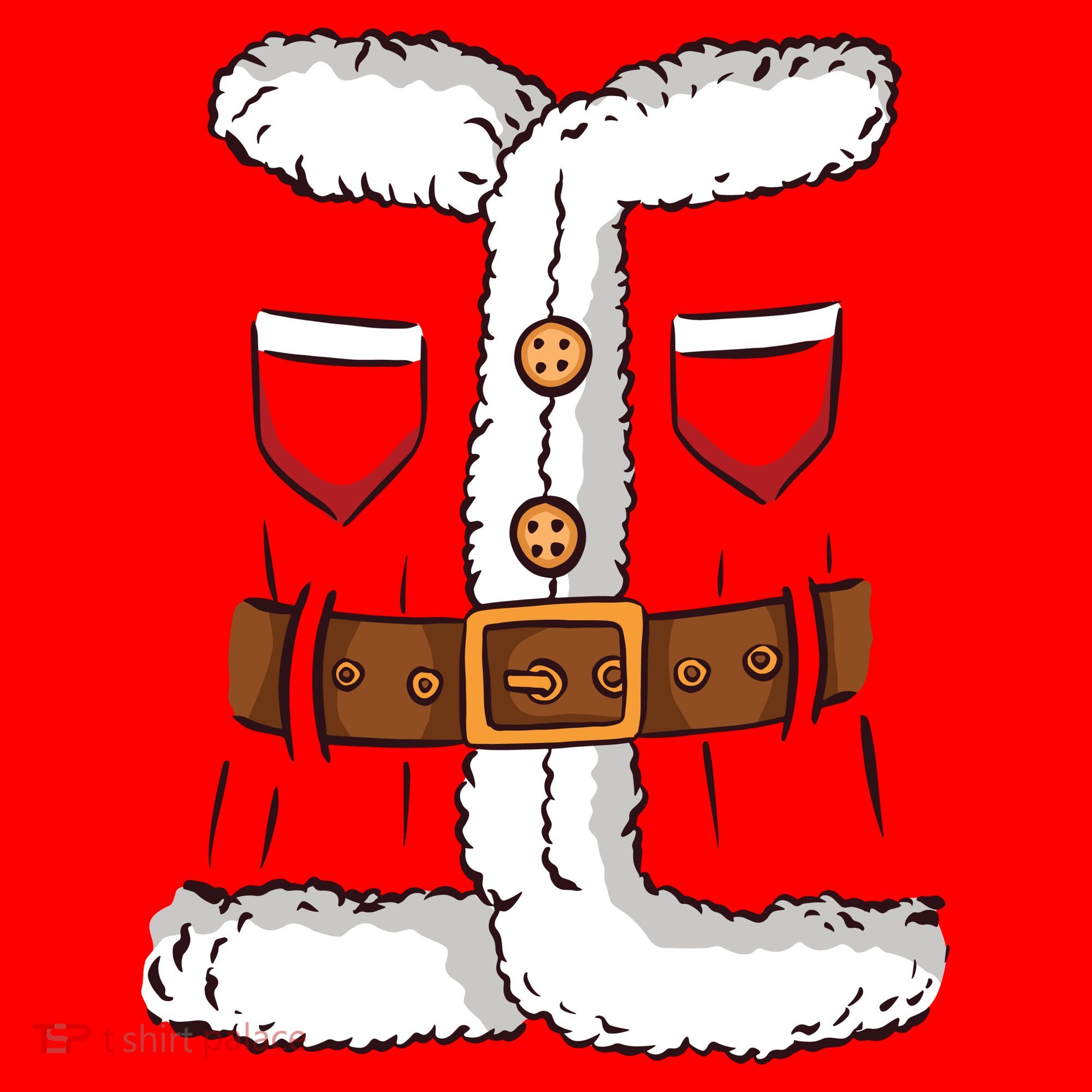 Santa Clause Costume Funny Chrismas Suit Hat
