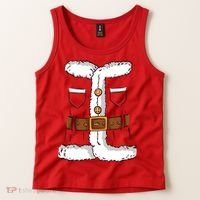 Santa Clause Costume Funny Chrismas Suit Tank Top thumb 2