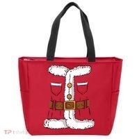 Santa Clause Costume Funny Chrismas Suit Tote Bag thumb 0