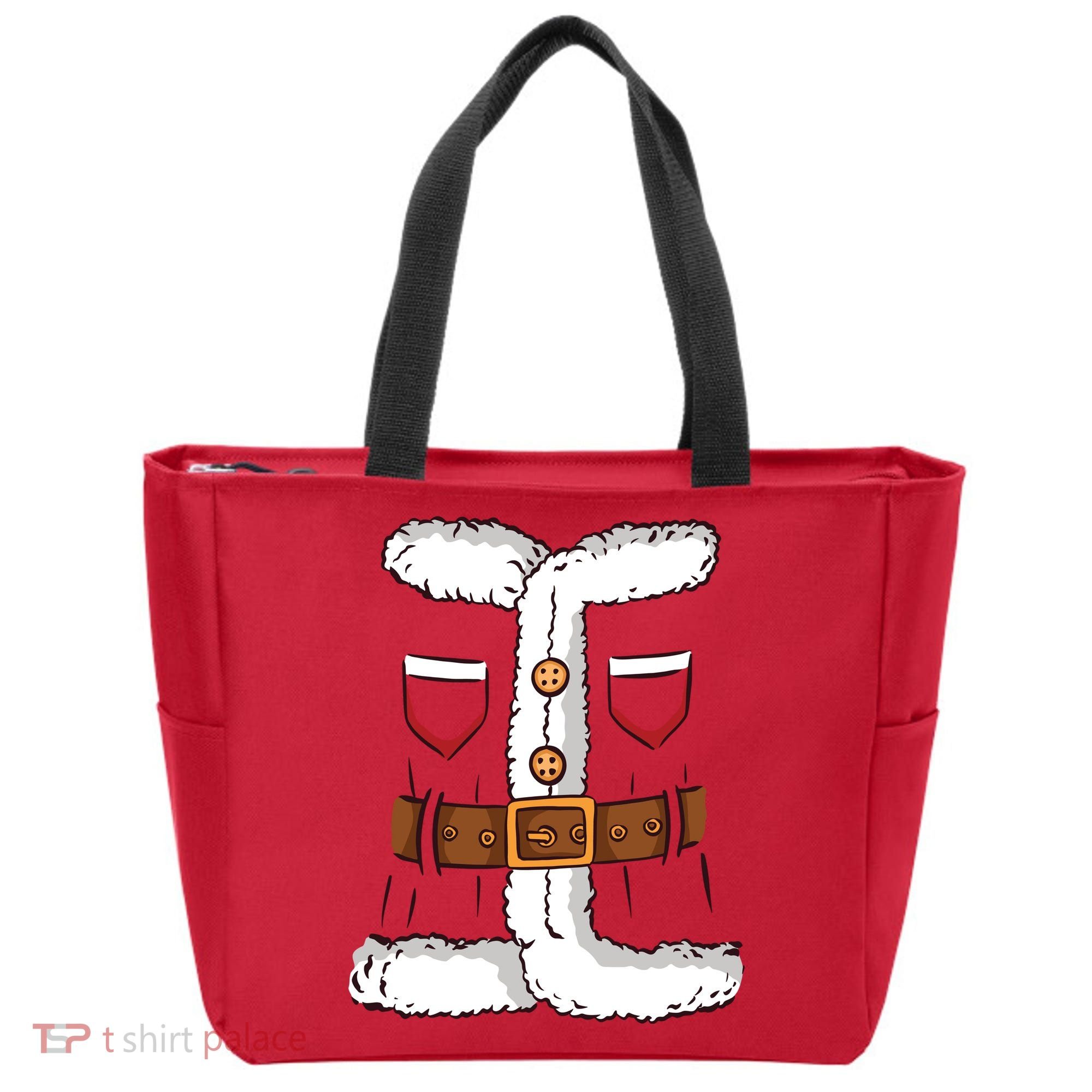 Santa Clause Costume Funny Chrismas Suit Tote Bag