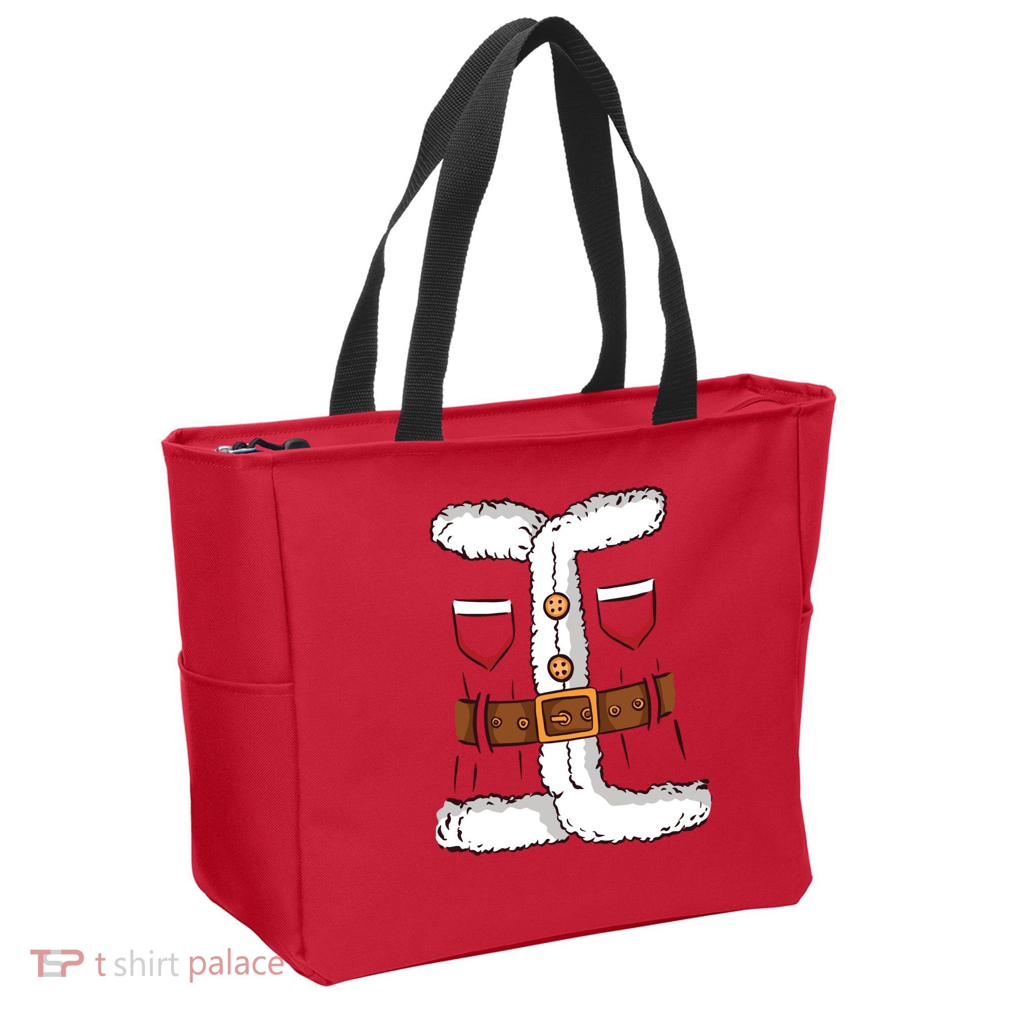 Santa Clause Costume Funny Chrismas Suit Tote Bag