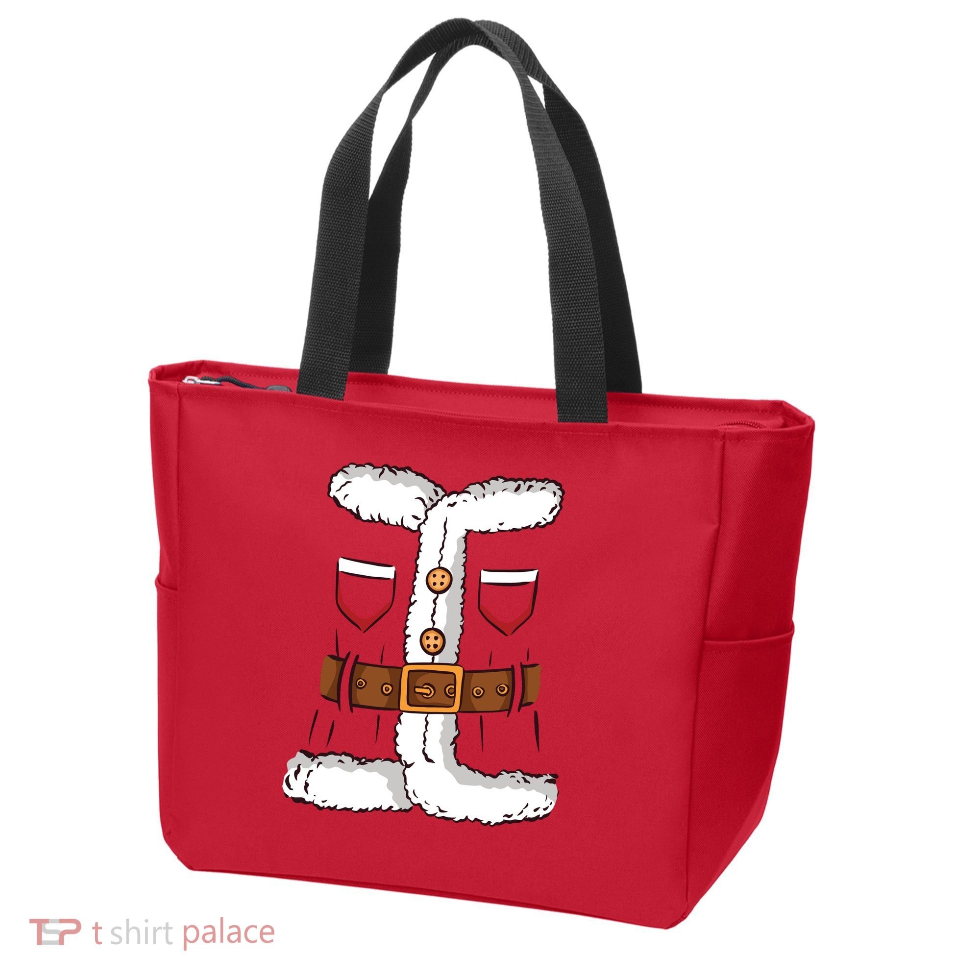 Santa Clause Costume Funny Chrismas Suit Tote Bag
