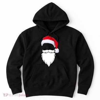 Santa Clause Mustache Beard Hat Hoodie