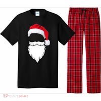 Santa Clause Mustache Beard Hat Pajama Set thumb 0