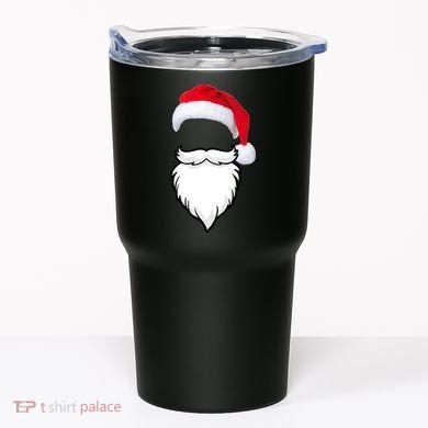 Santa Clause Mustache Beard Hat Tumbler