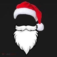 Santa Clause Mustache Beard Hat Ornament thumb 1