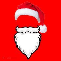 Santa Clause Mustache Beard Hat Santa Hat thumb 1