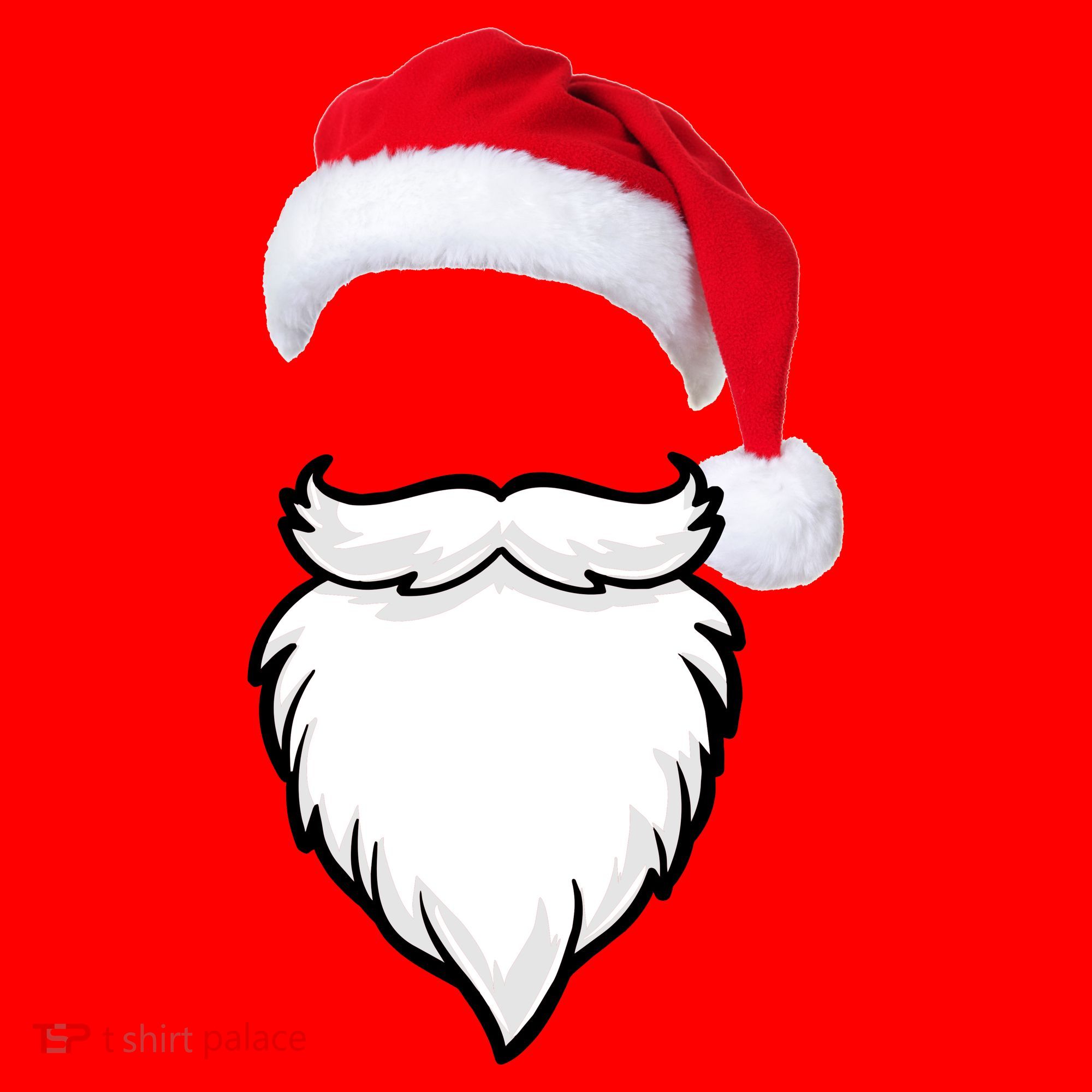 Santa Clause Mustache Beard Hat Santa Hat