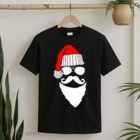 Santa Clause Mustache Face T-Shirt thumb 2