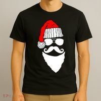 Santa Clause Mustache Face T-Shirt thumb 3