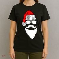 Santa Clause Mustache Face T-Shirt thumb 4