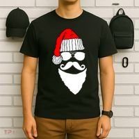 Santa Clause Mustache Face T-Shirt thumb 6
