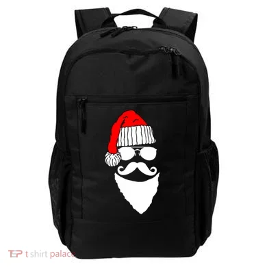 Santa Clause Mustache Face Backpack