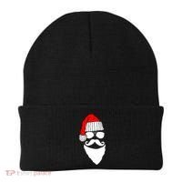 Santa Clause Mustache Face Beanie thumb 0
