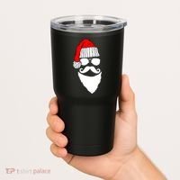Santa Clause Mustache Face Tumbler thumb 2