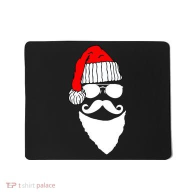 Santa Clause Mustache Face Mousepad