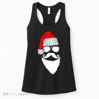 Santa Clause Mustache Face Women's Tank Top thumb 0