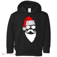 Santa Clause Mustache Face Toddler Hoodie thumb 0