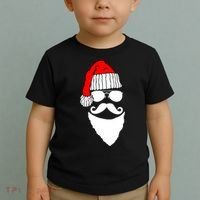 Santa Clause Mustache Face Toddler T-Shirt thumb 2