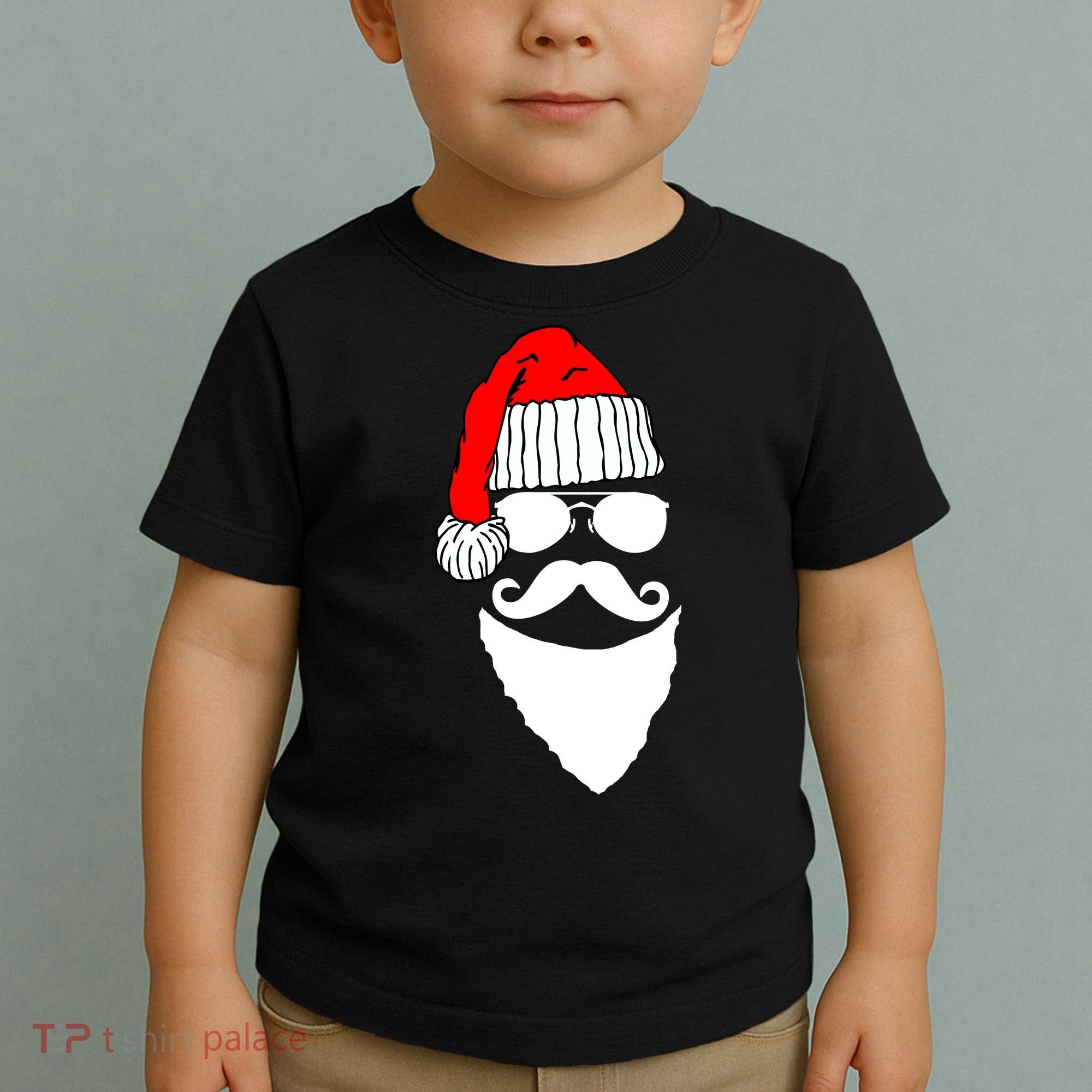 Santa Clause Mustache Face Toddler T-Shirt