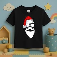 Santa Clause Mustache Face Toddler T-Shirt thumb 3