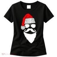 Santa Clause Mustache Face Women's T-Shirt thumb 0