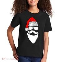 Santa Clause Mustache Face Kids T-Shirt thumb 2
