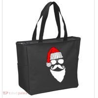 Santa Clause Mustache Face Tote Bag thumb 2