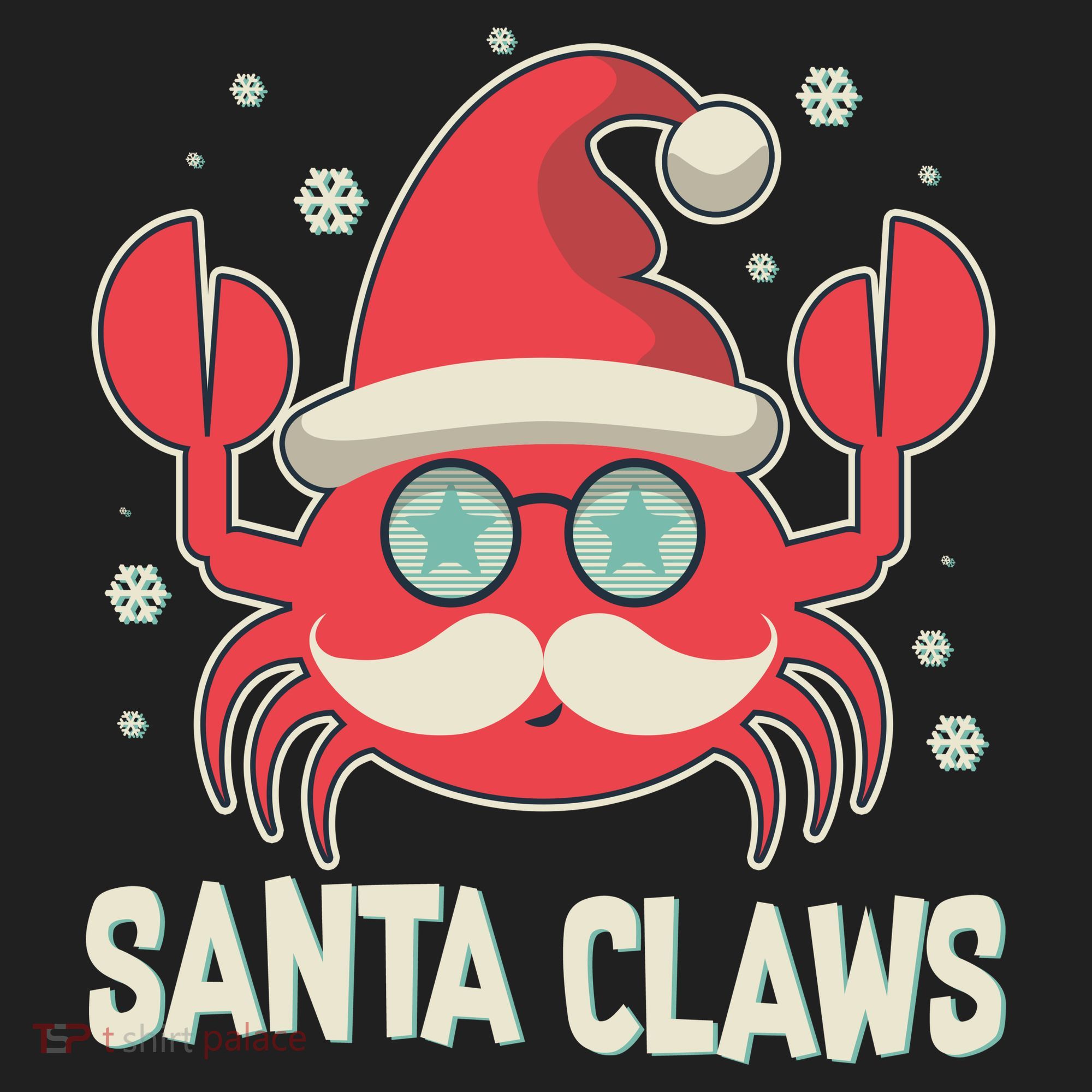 Santa Claw Crab Funny Christmas Women's Sweatshirt