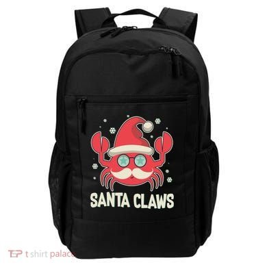 Santa Claw Crab Funny Christmas Backpack