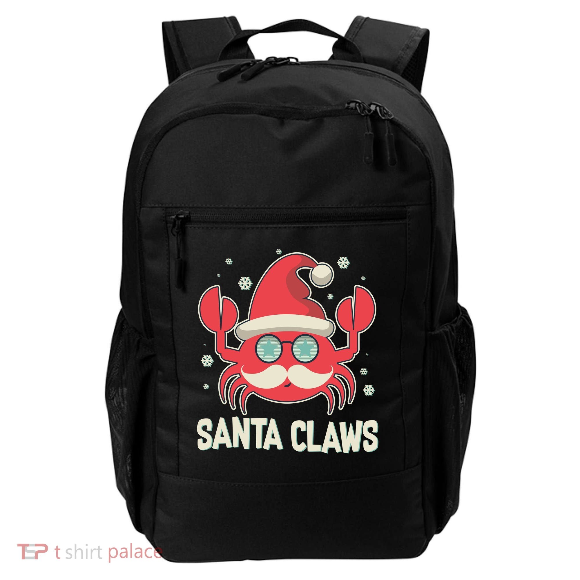Santa Claw Crab Funny Christmas Backpack