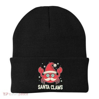 Santa Claw Crab Funny Christmas Beanie