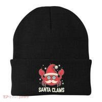 Santa Claw Crab Funny Christmas Beanie thumb 0