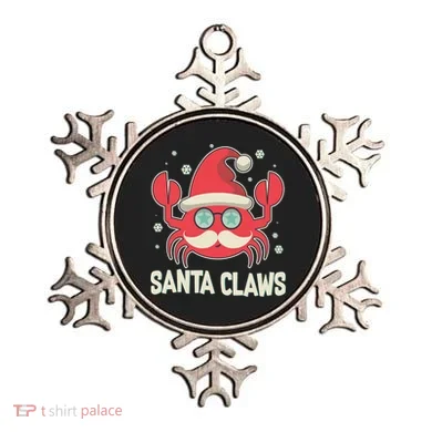 Santa Claw Crab Funny Christmas Ornament