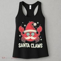 Santa Claw Crab Funny Christmas Women's Tank Top thumb 3