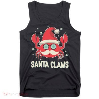 Santa Claw Crab Funny Christmas Tank Top
