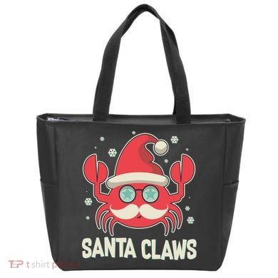 Santa Claw Crab Funny Christmas Tote Bag