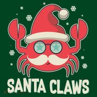 Santa Claw Crab Funny Christmas Apron thumb 3