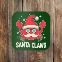 Santa Claw Crab Funny Christmas Coaster thumb 0