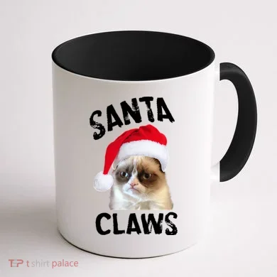 Santa Claws Coffee Mug back