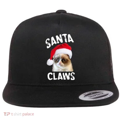 Santa Claws Flat Bill Trucker Hat