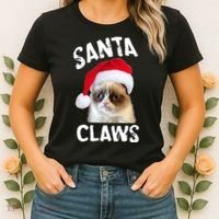 Santa Claws Women's T-Shirt thumb 2