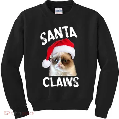 Santa Claws Kids Sweatshirt