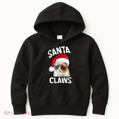 Santa Claws Kids Hoodie